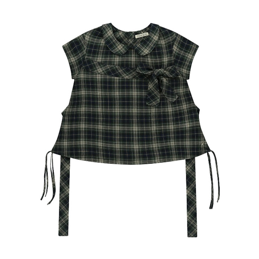 BOW BLOUSE / CHECK / ボウブラウス