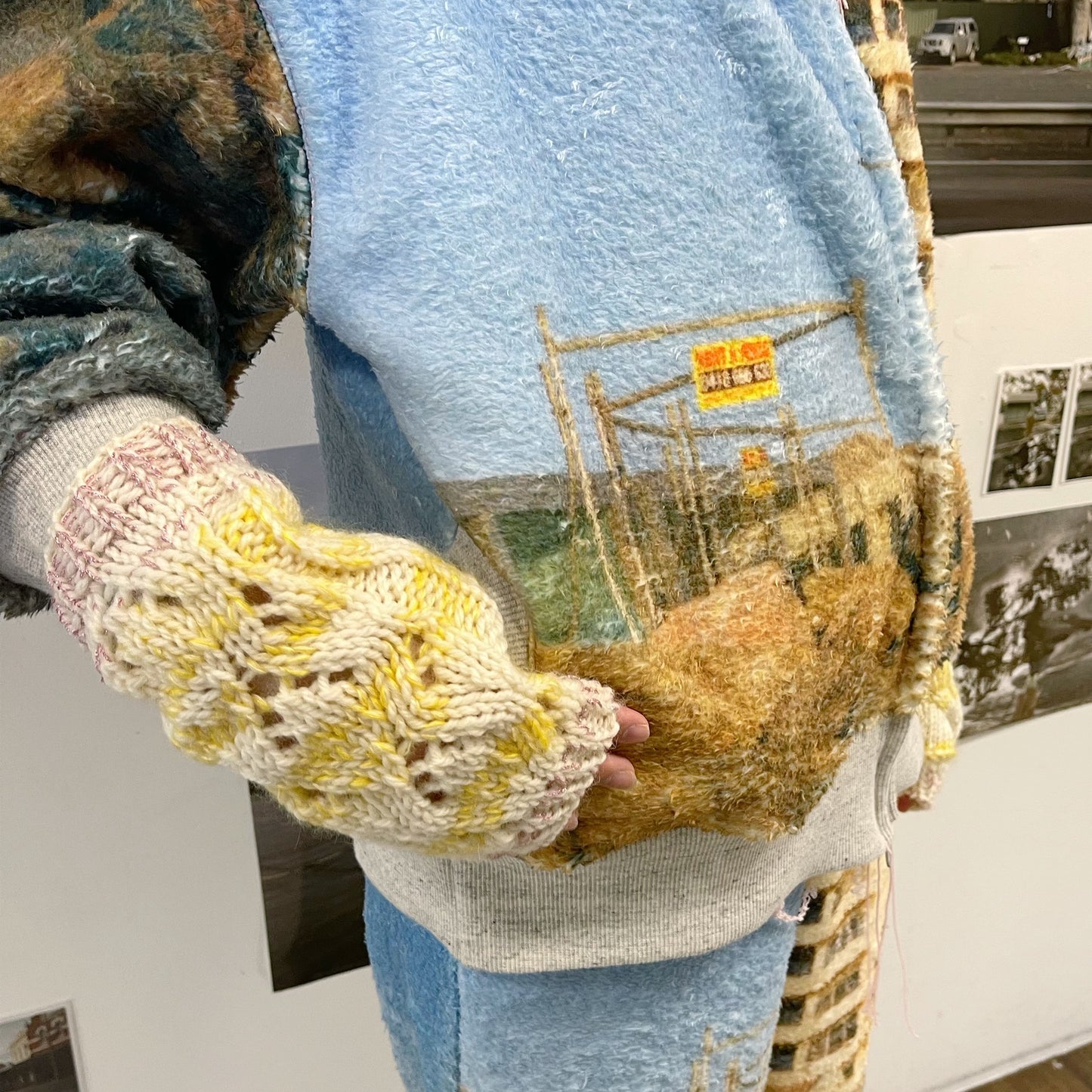boa print zip-up parka / 風景 / ボアプリントジップパーカー
