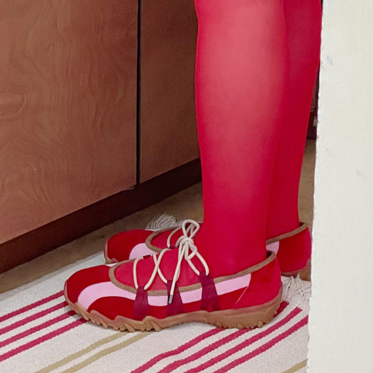 Turn / Red x Pink / yushokobayashiシューズ