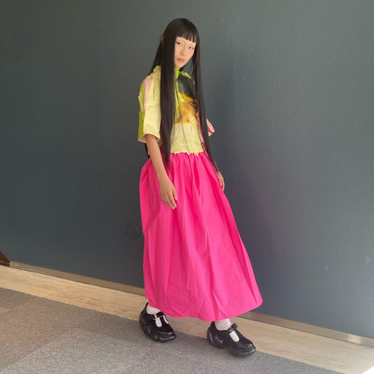 Constrict Skirt / Pink / 巻きスカート