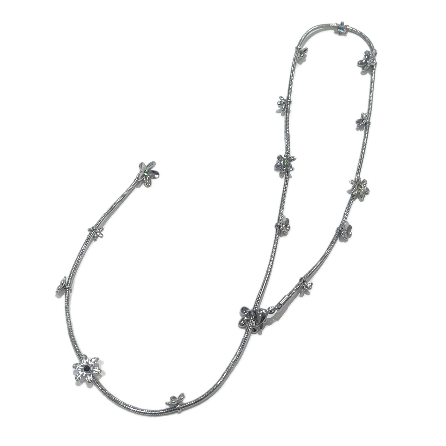 Blossom Bolo / Silver / フラワーネックレス