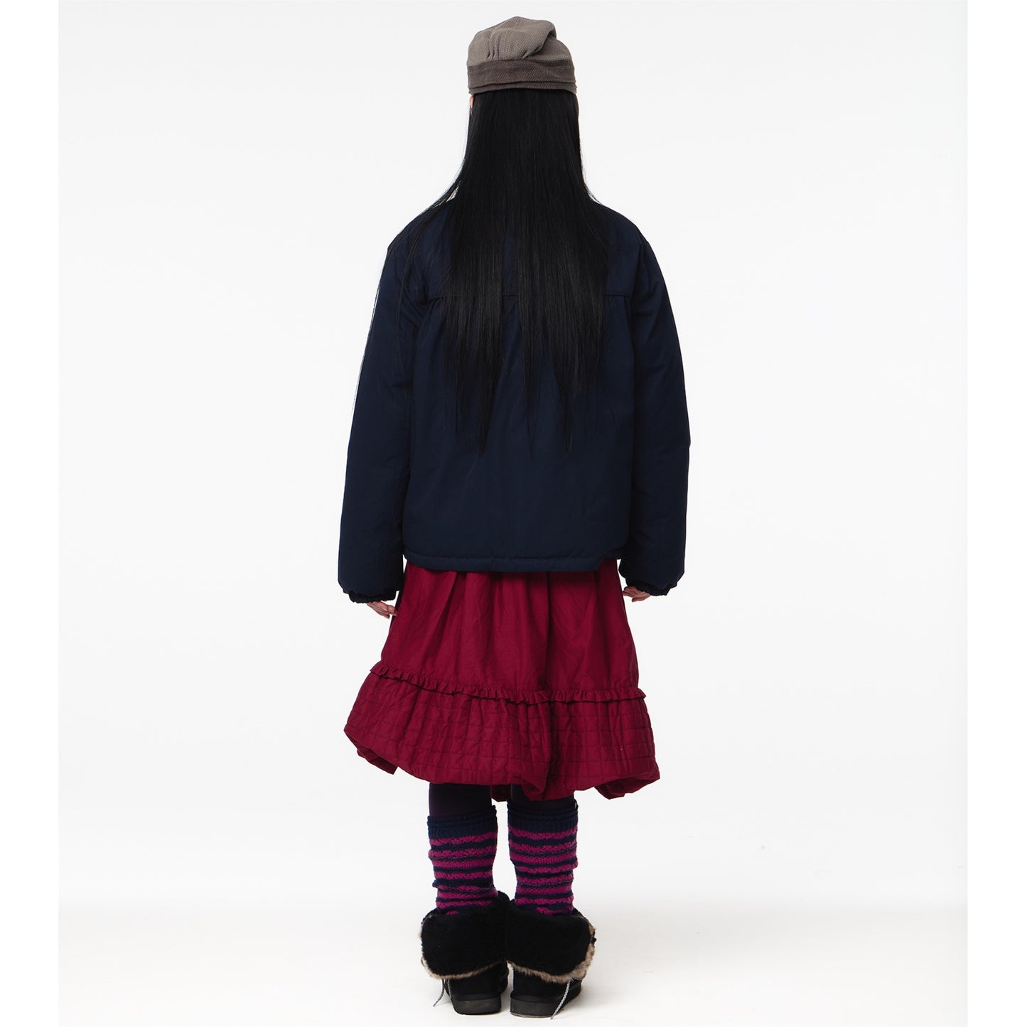 REVERSIBLE DOWN JACKET / NAVY / リバーシブルダウンジャケット