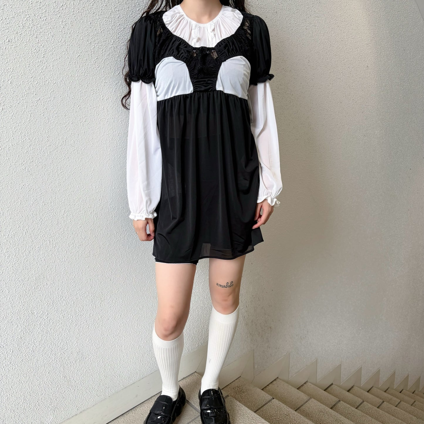 LOLITA KNICKERS DRESS / BLACK / ランジェリードレス