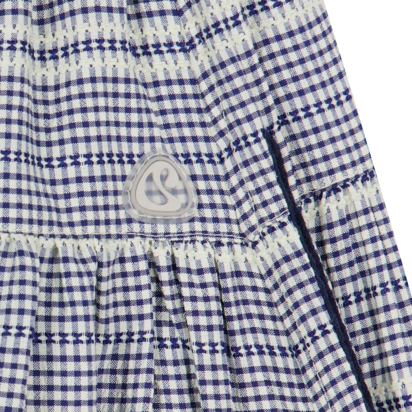 WIDE SHIRRING SKIRT / NAVY / ワイドシャーリングスカート