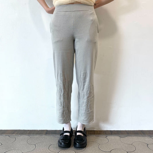 tulip knit pants / gray / チューリップニットパンツ