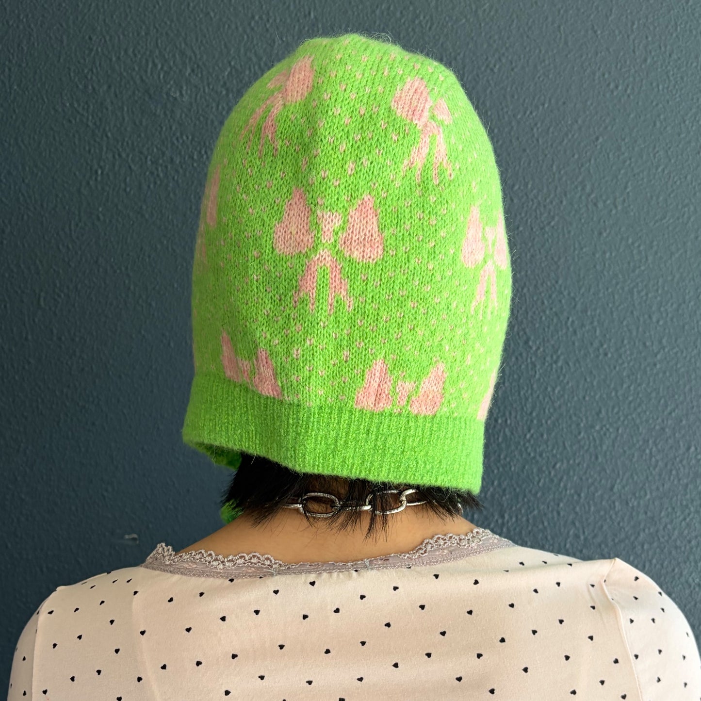 Ties Balaclavas / Green & Pink / リボンバラクラバ