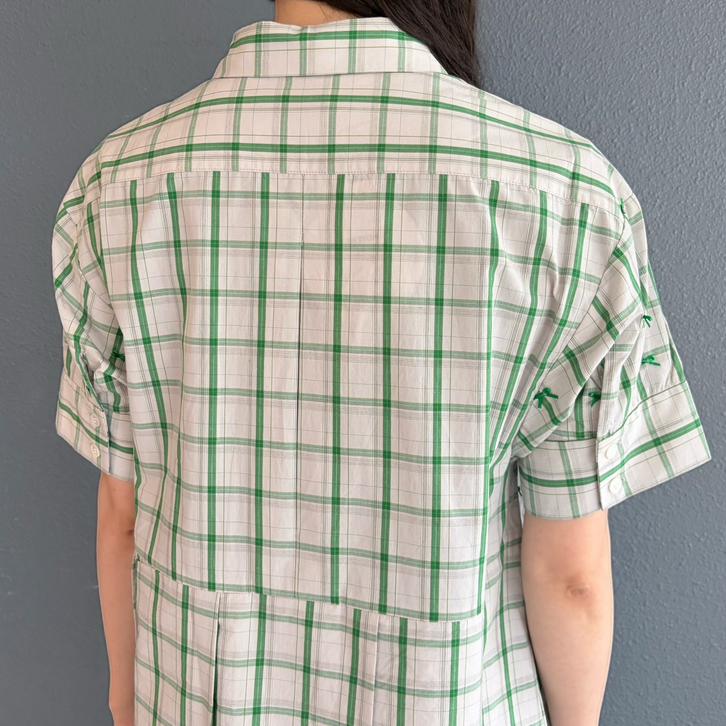 MINI RIBBON DRESS / GREEN / ミニリボンドレス