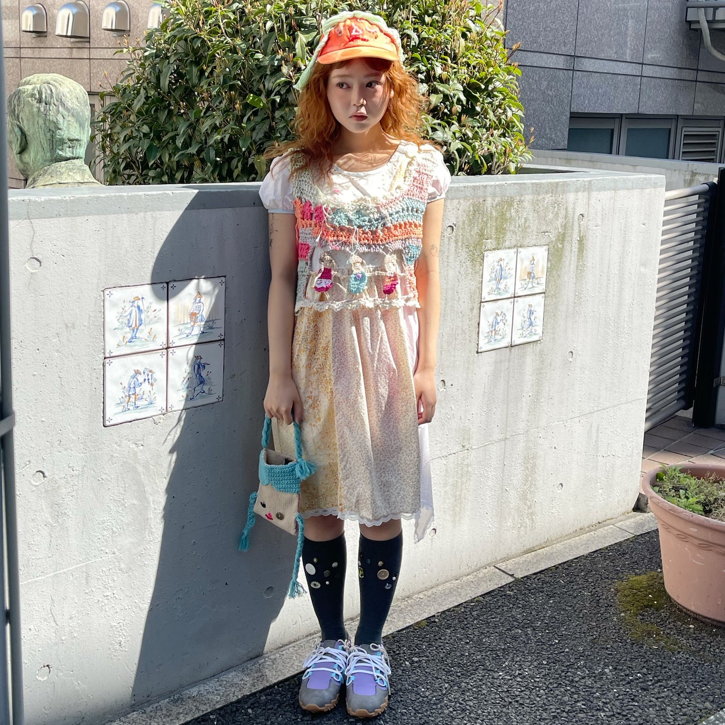 Double Bow / Purple / yushokobayashiシューズ