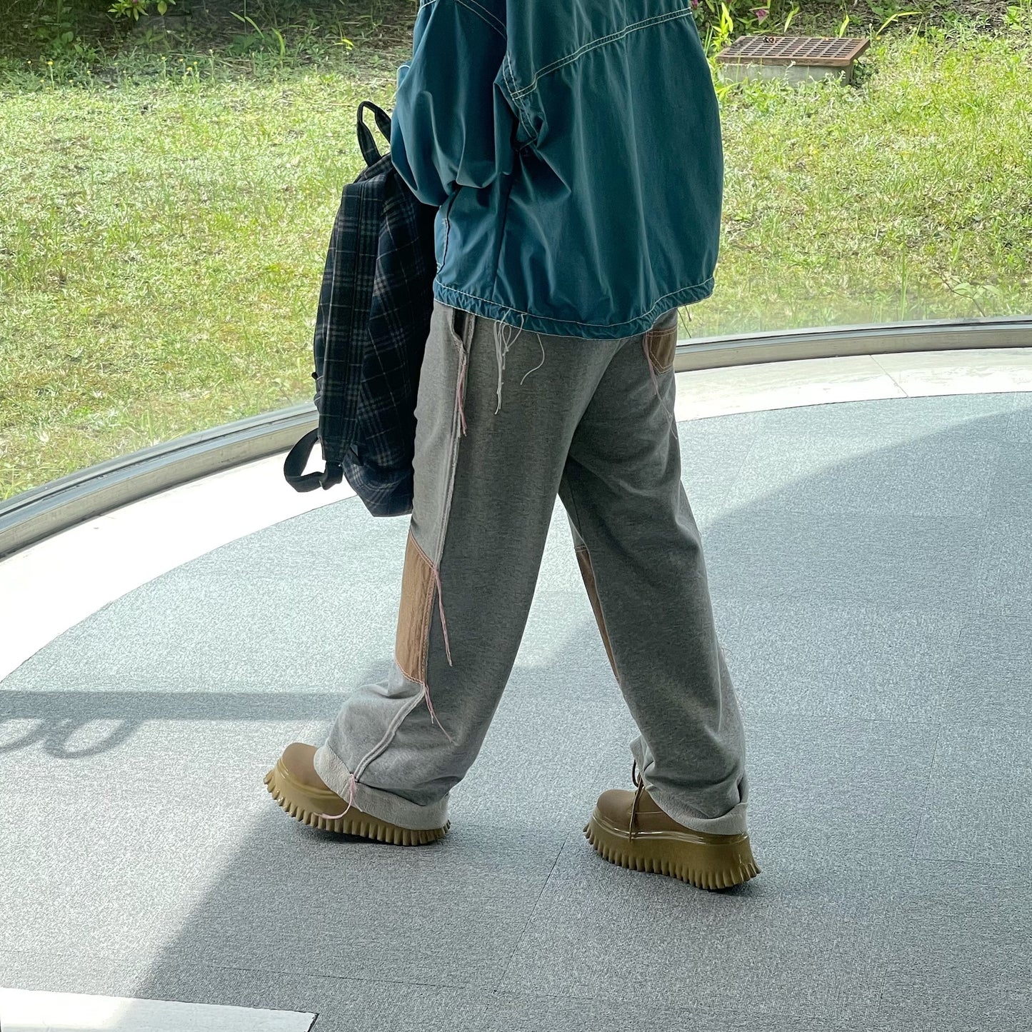 cork easy pants / grey / スウェットパンツ