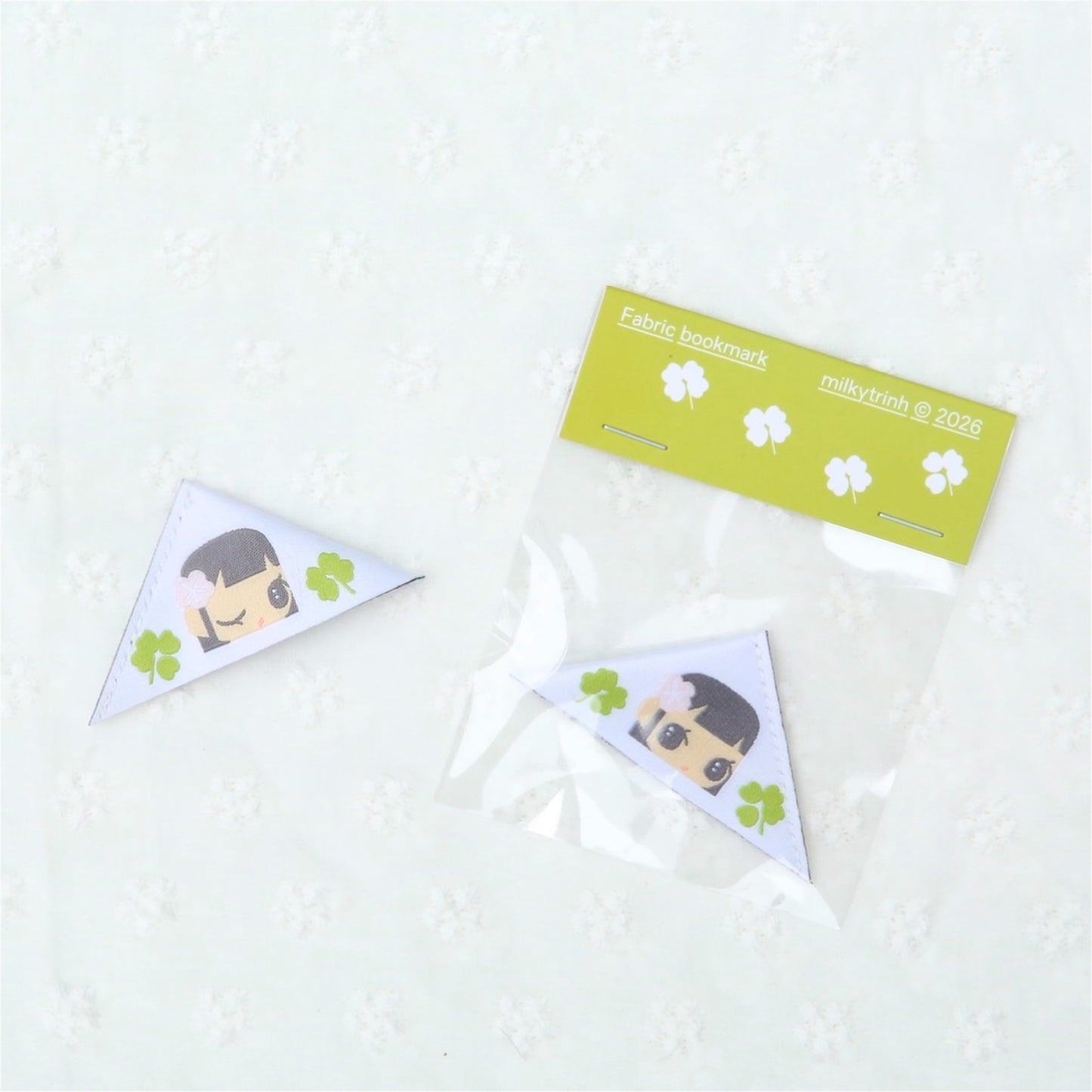 【milkytrinh】farbic bookmark / しおり