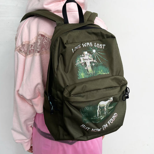 I'M FOUND BACKPACK / KHAKI / グラフィックプリントバックパック