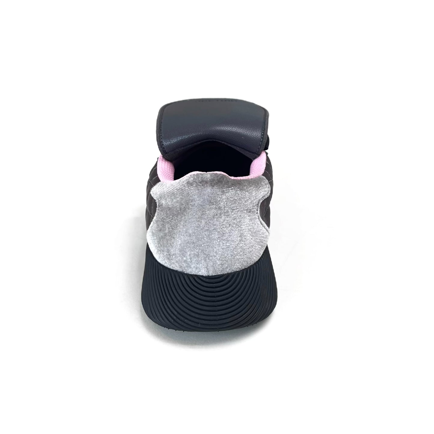 【OUTLAND】Beckham / Grey x Black / サテンシューズ
