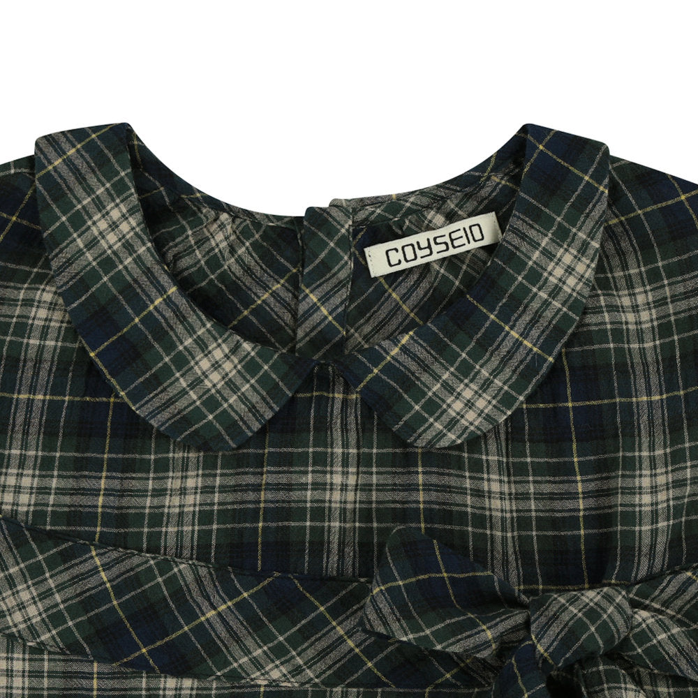 BOW BLOUSE / CHECK / ボウブラウス