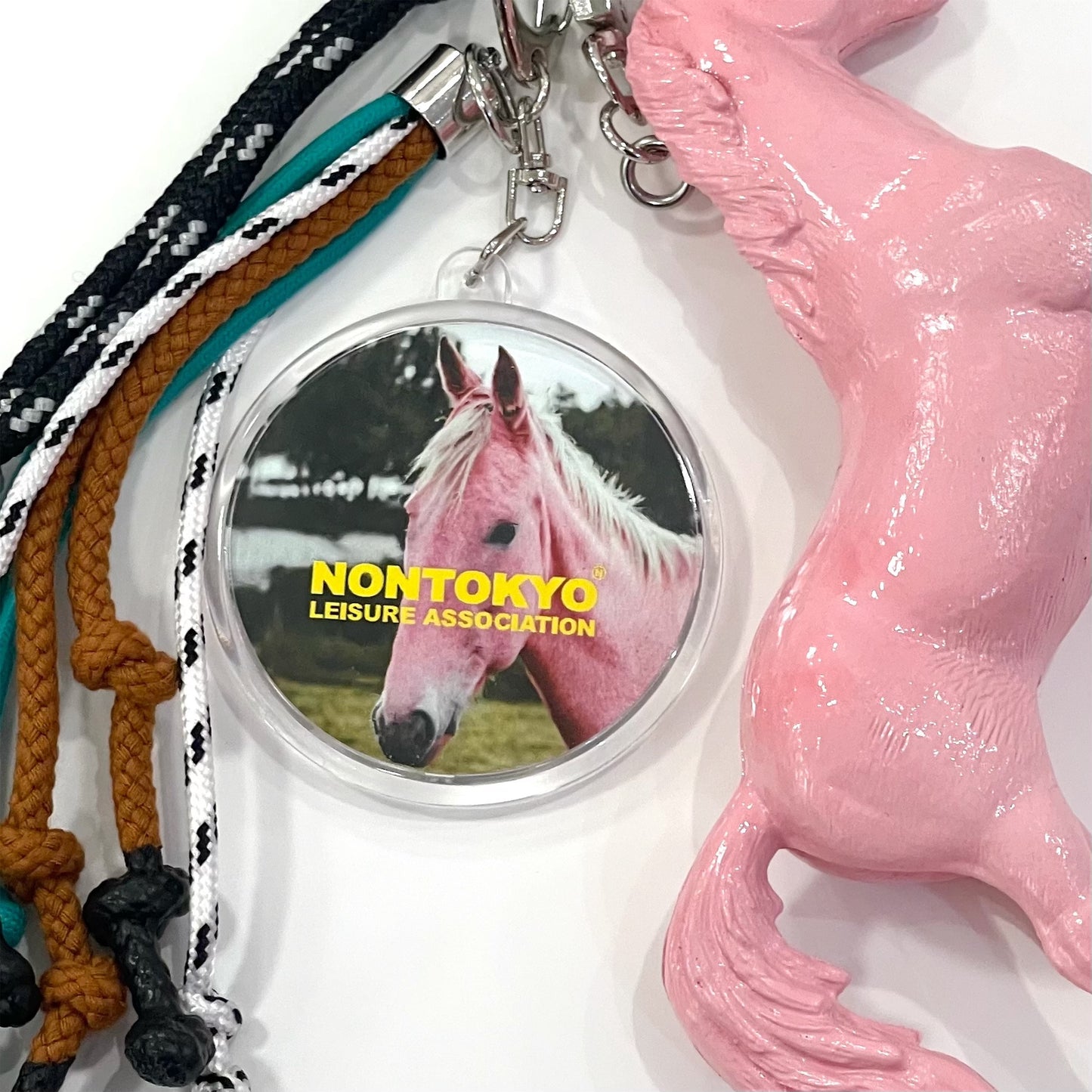HORSE FRINGE KEY HOULDER / PINK / ホースフリンジキーホルダー