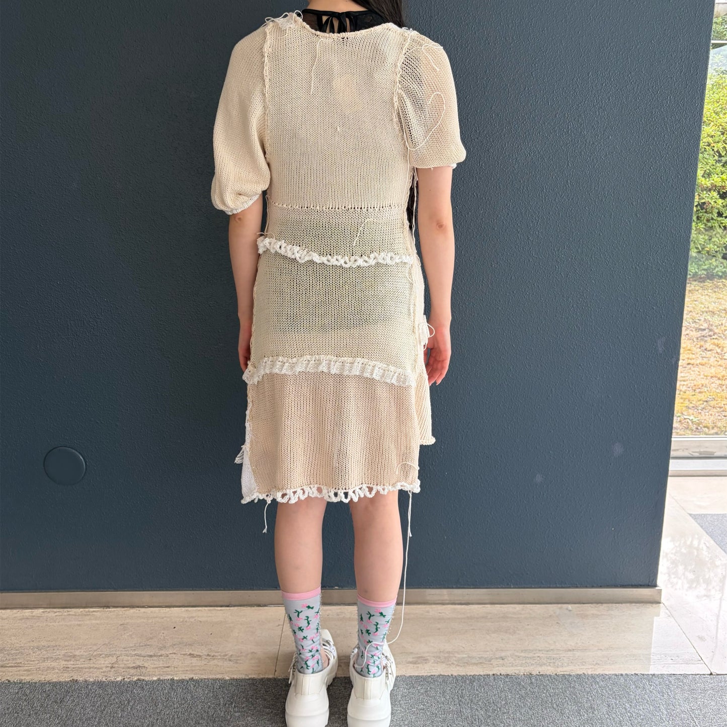 Knit dress / Beige / ニットドレス