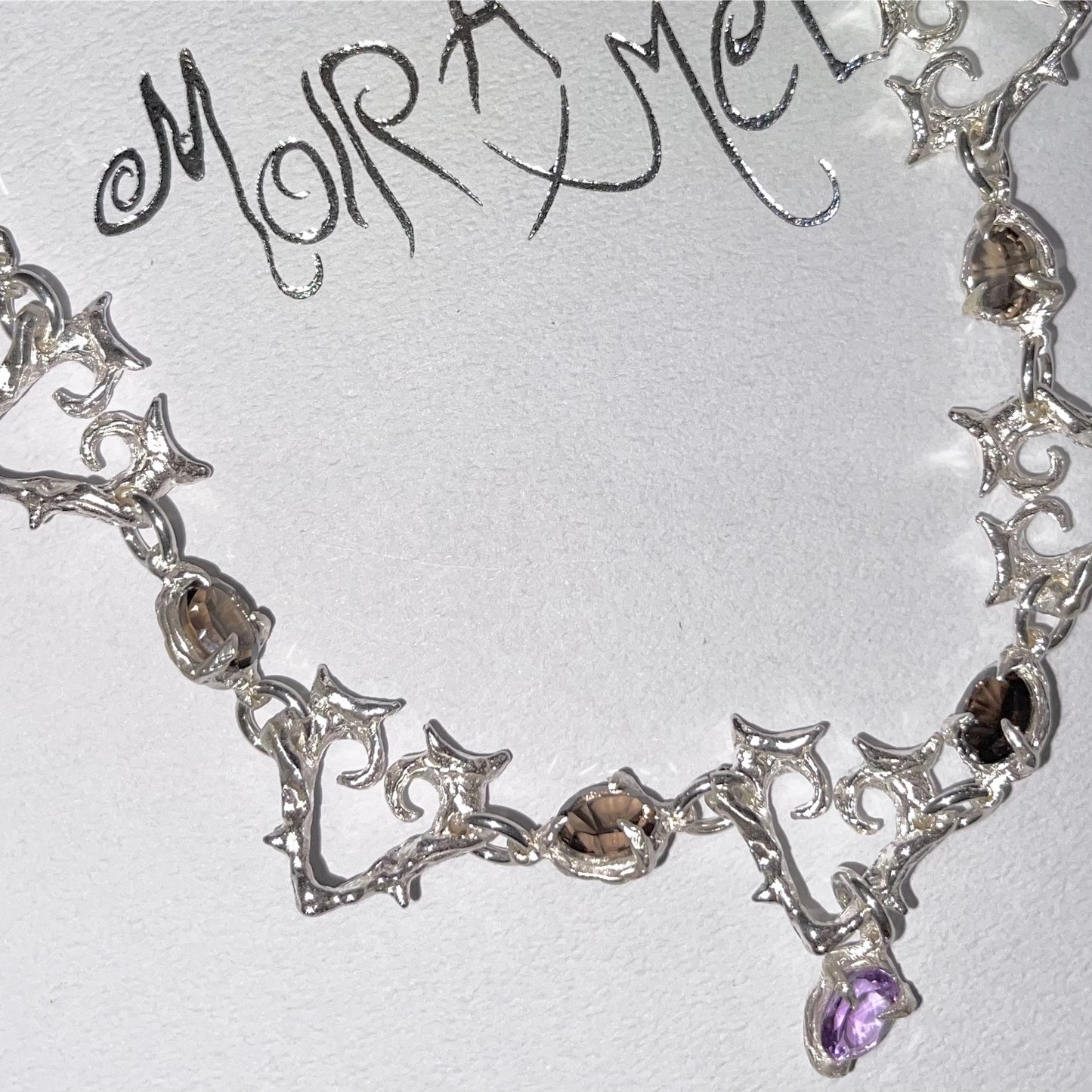 IN LIGHT&IN DARK / Ametyst&Smoky Quartz / ネックレス