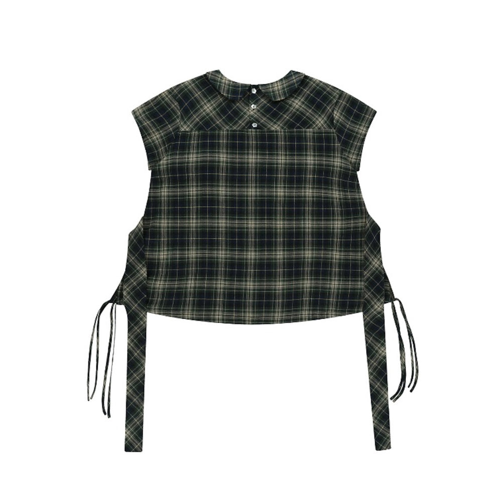 BOW BLOUSE / CHECK / ボウブラウス