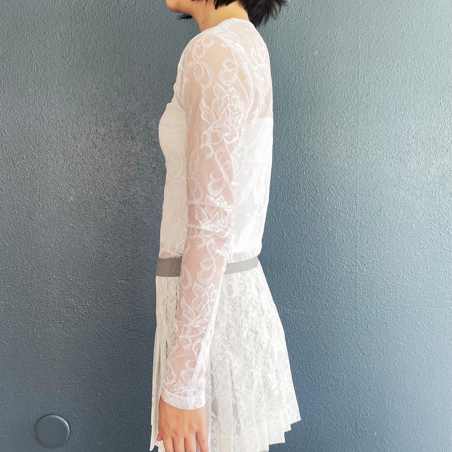 Lace T-shirts / White / レースTシャツ