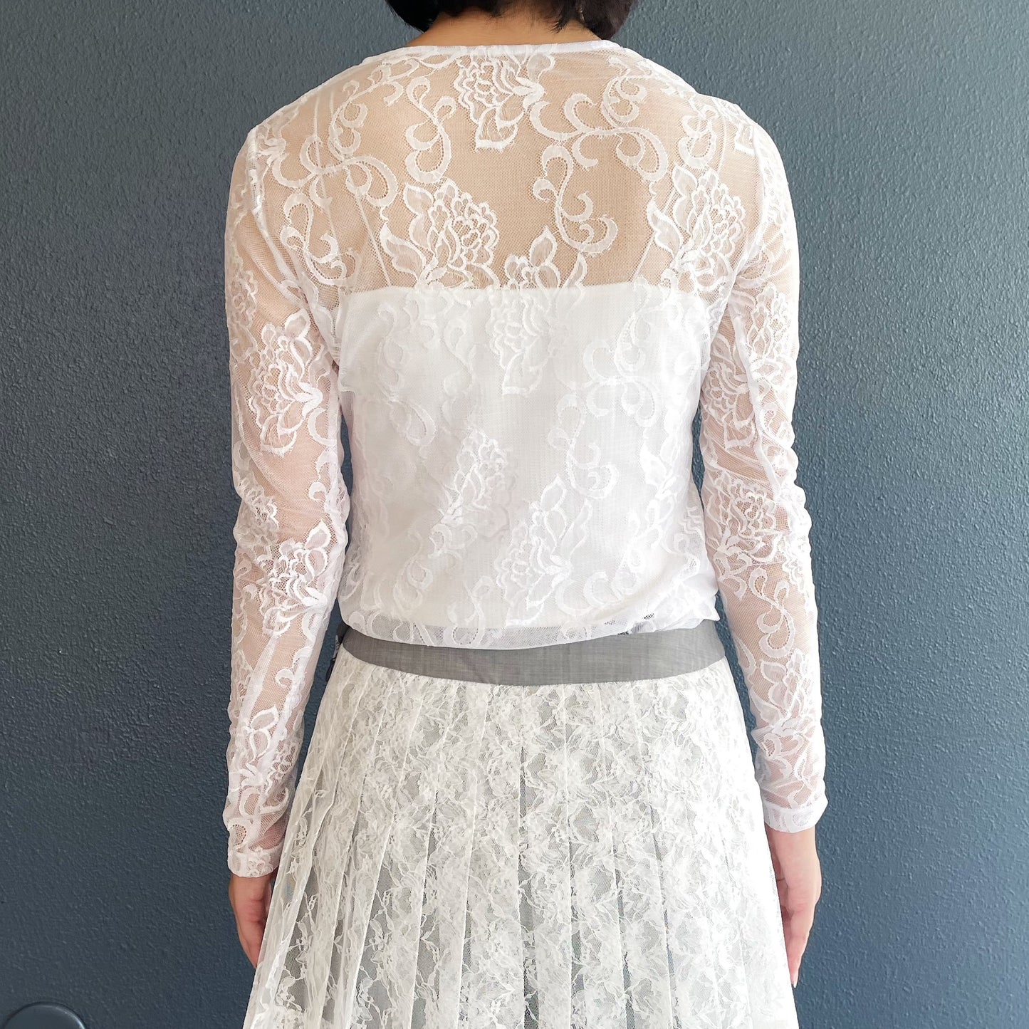 Lace T-shirts / White / レースTシャツ