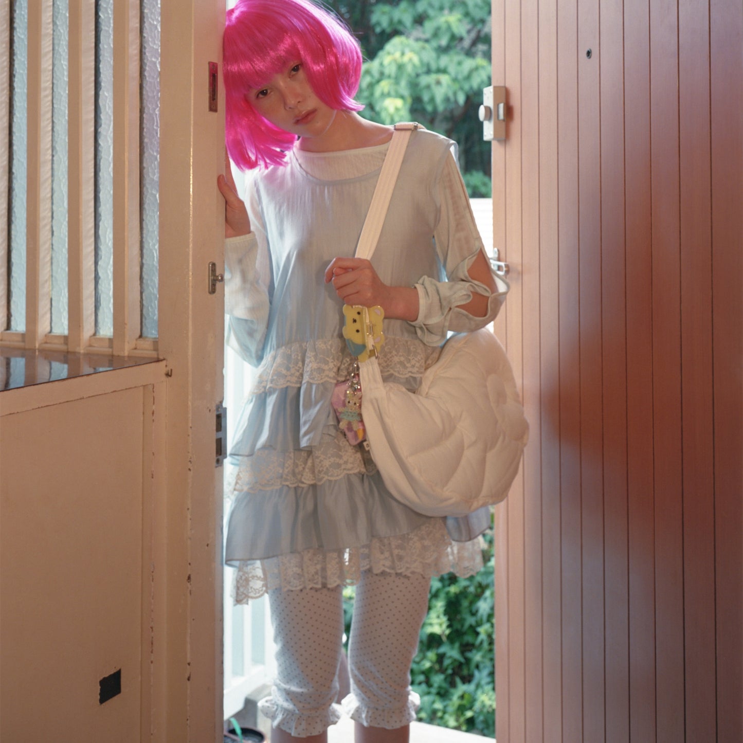 Manon leggings / White / ひざ丈レギンス
