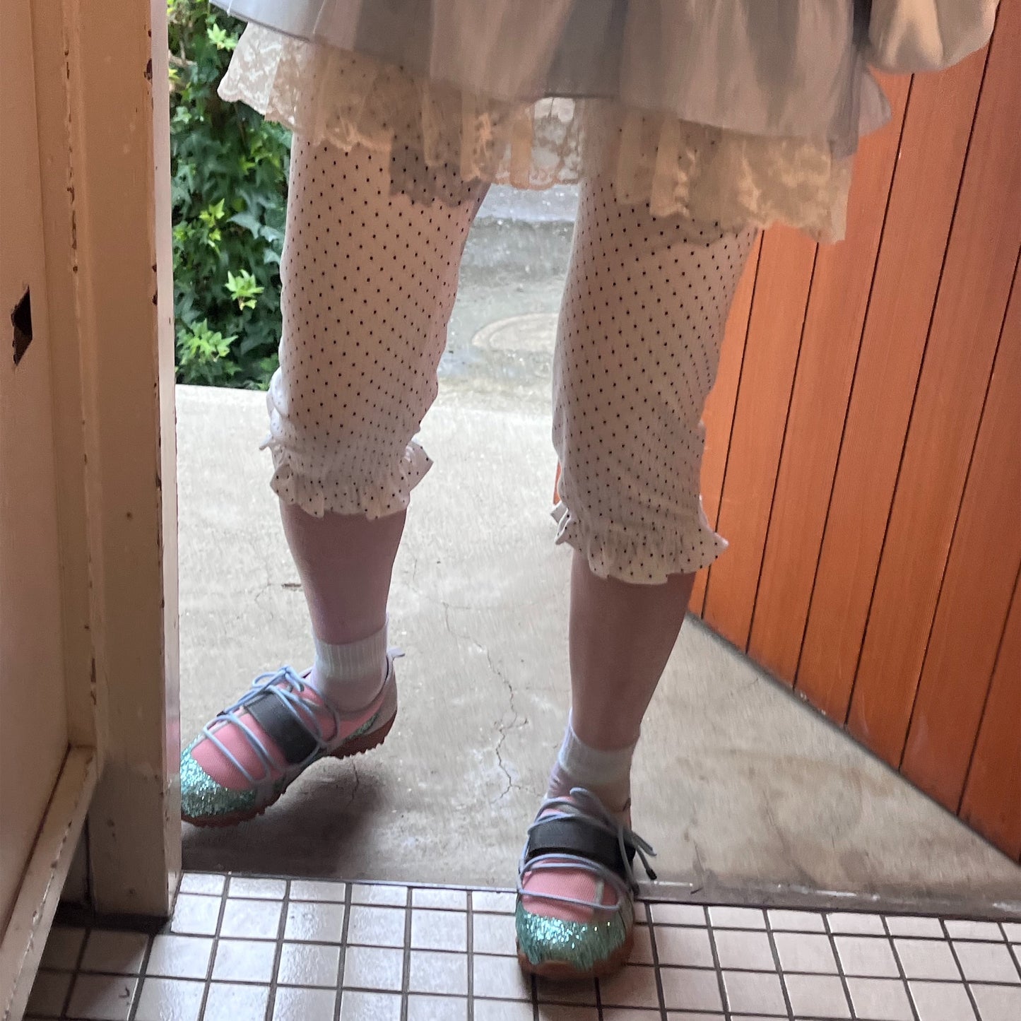 Manon leggings / White / ひざ丈レギンス