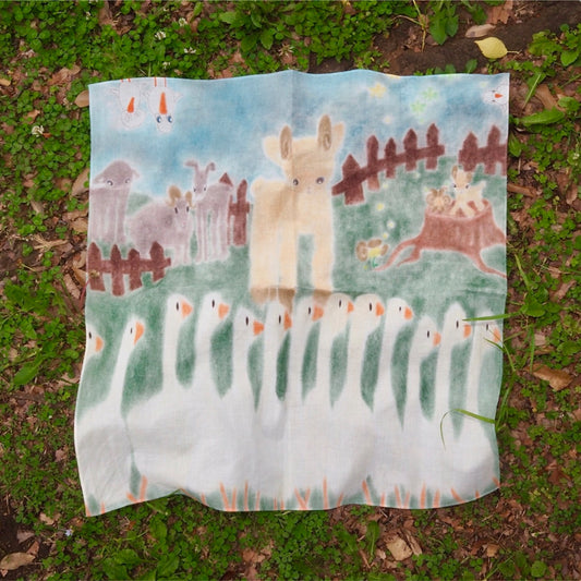 Pastoral Whispers scarf / uou_cute / スカーフ