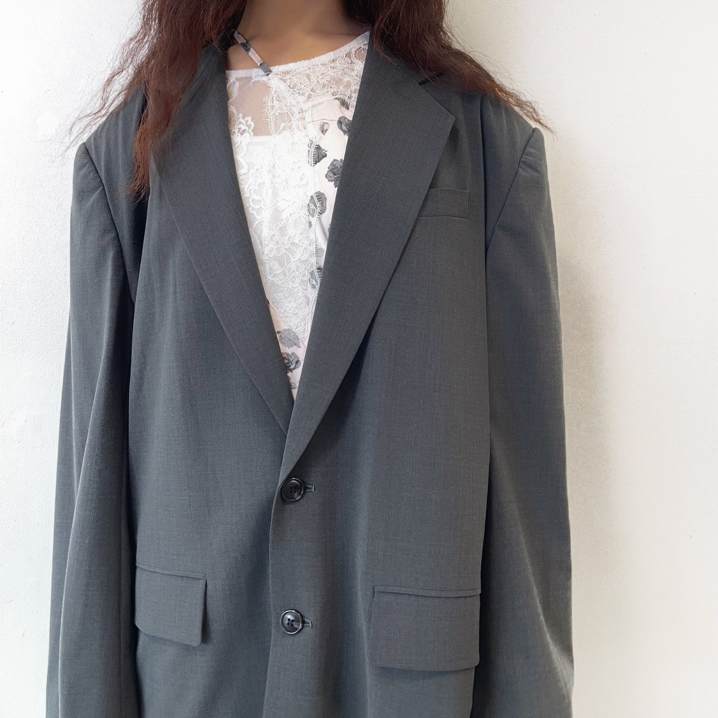 Nicholas Jacket / Gray / ビッグシルエットジャケット