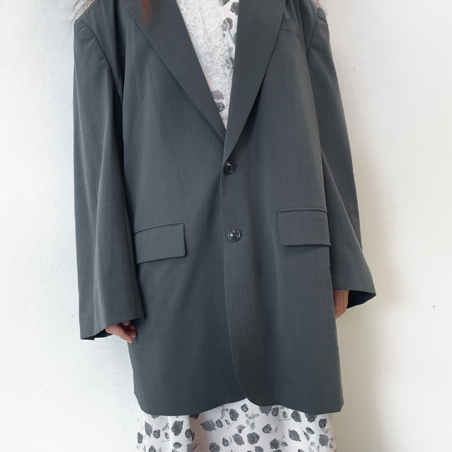 Nicholas Jacket / Gray / ビッグシルエットジャケット