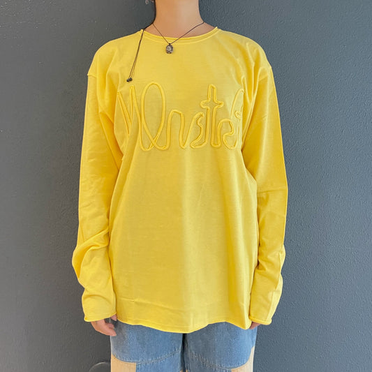 Curly T / Yellow / カールロングスリーブTシャツ