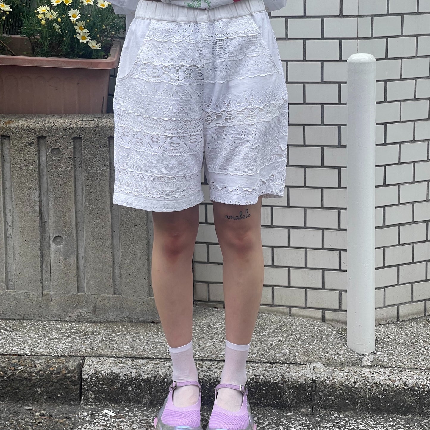【SHEEP別注】LACE SHORTS / WHITE / レースショーツ