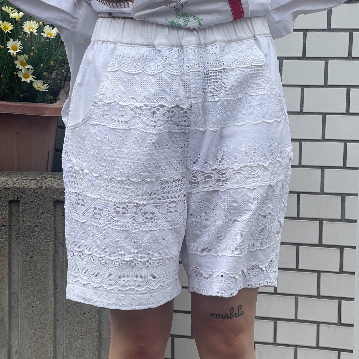 【SHEEP別注】LACE SHORTS / WHITE / レースショーツ