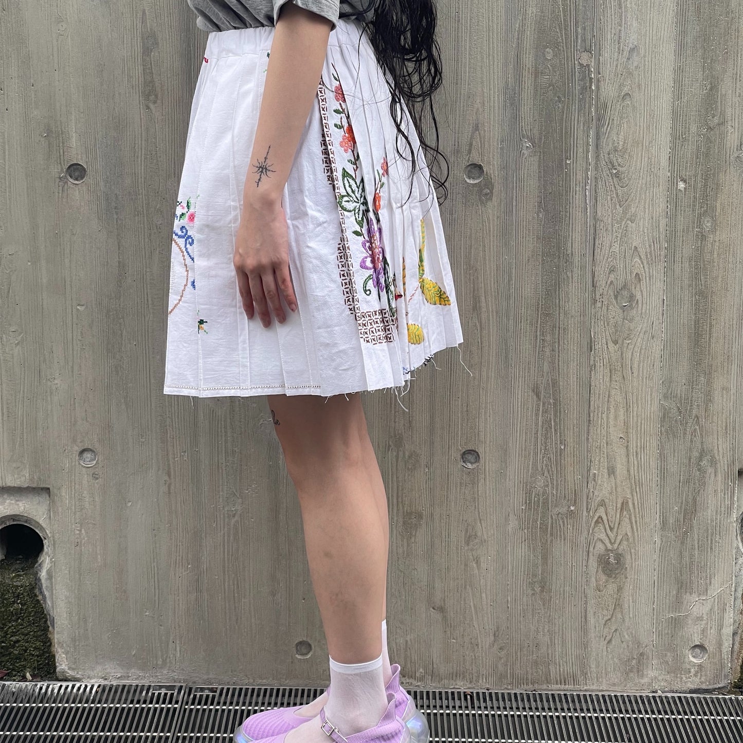 【SHEEP別注】TABLE CLOTH PLEATED SKIRT / テーブルクロスプリーツスカート