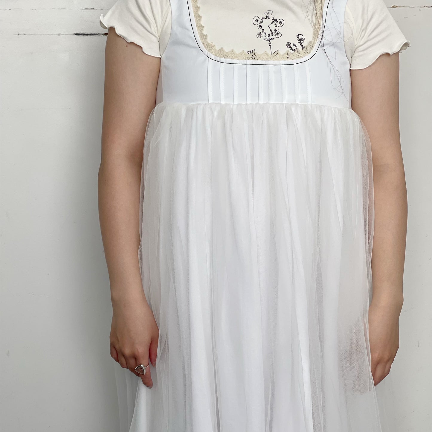Angel dress / Purple thistles / エンジェルドレス