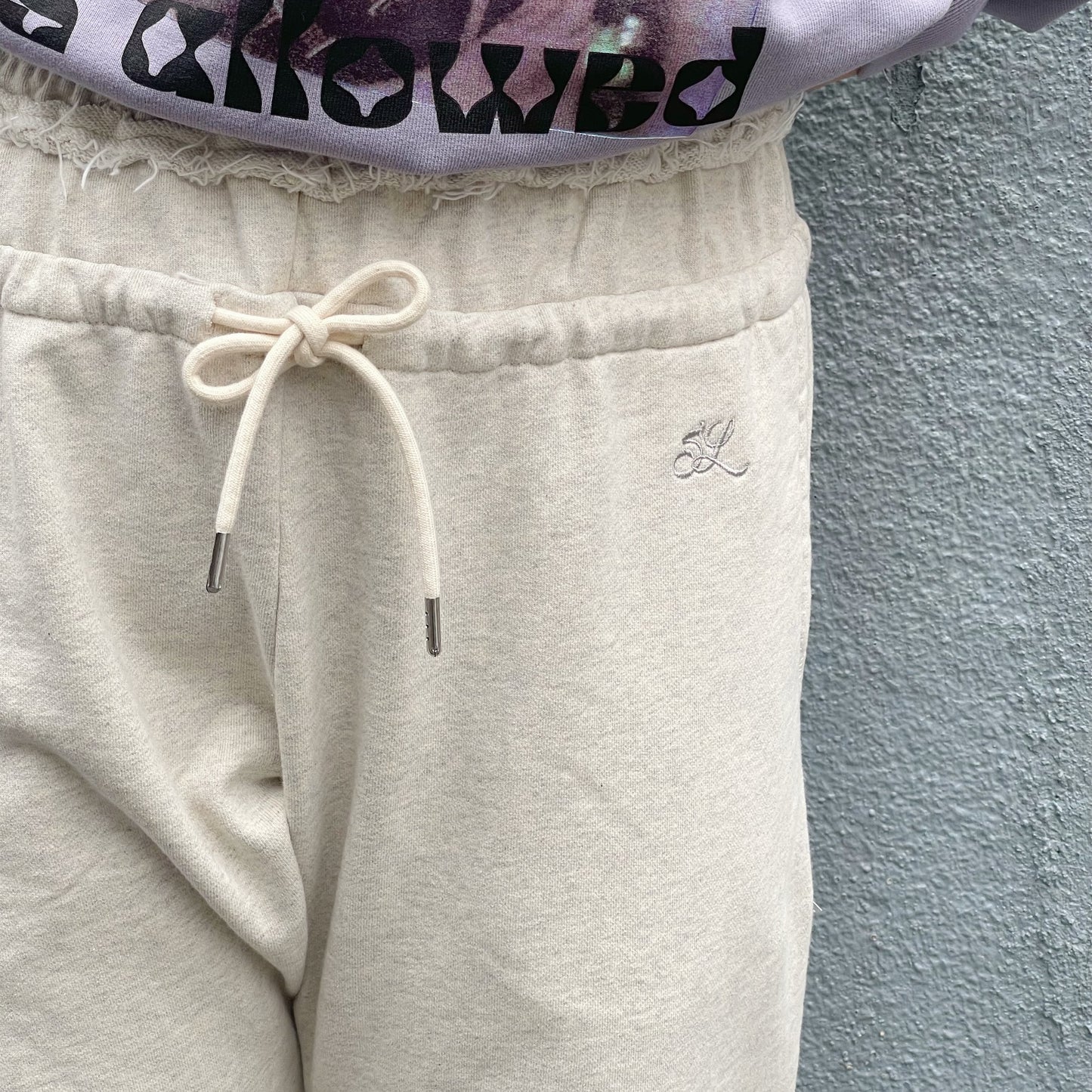 One day double pants / FROST GRAY / ダブルウエストスウェットパンツ