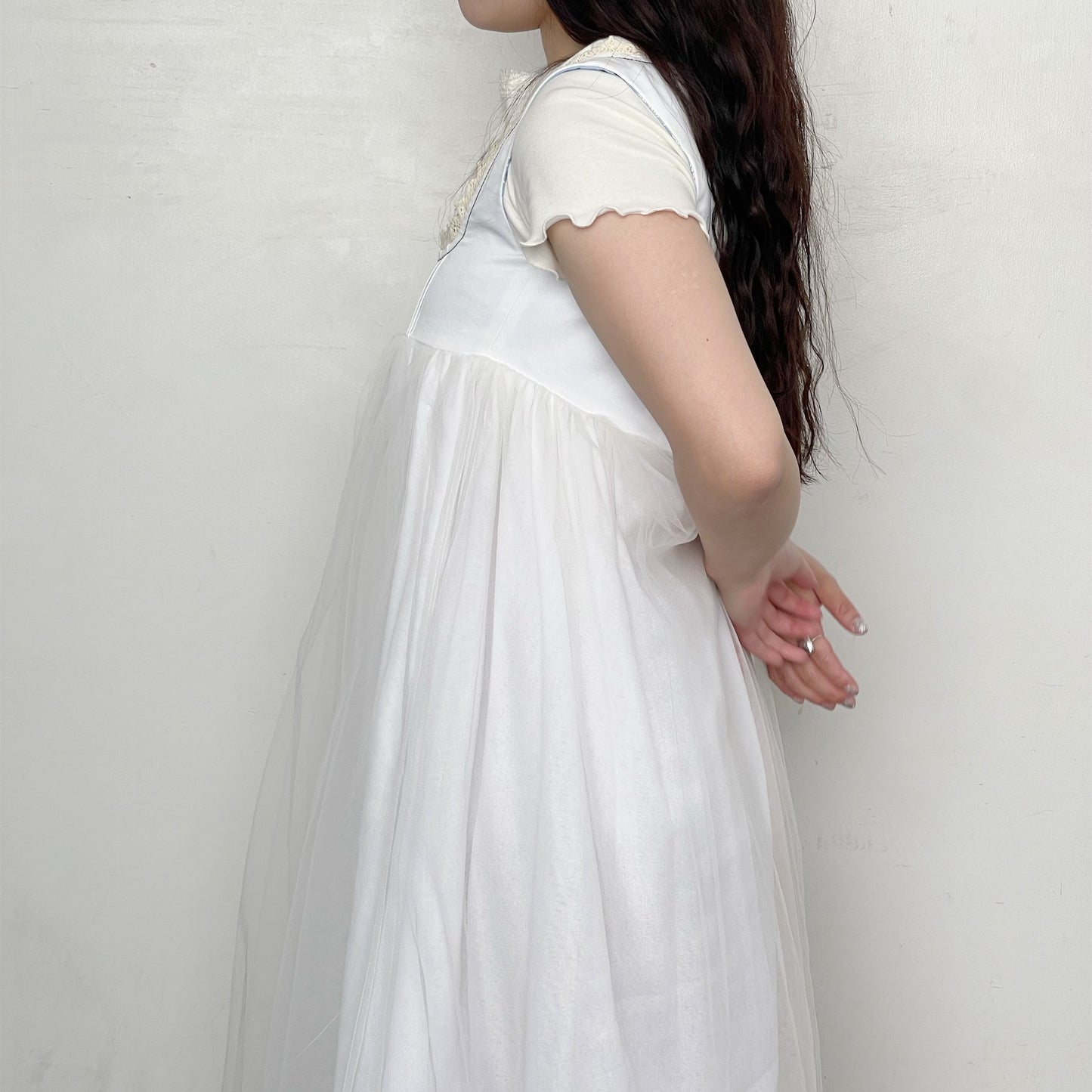 Angel dress / Purple thistles / エンジェルドレス