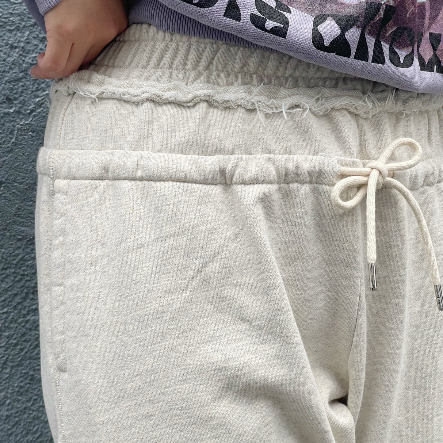 One day double pants / FROST GRAY / ダブルウエストスウェットパンツ