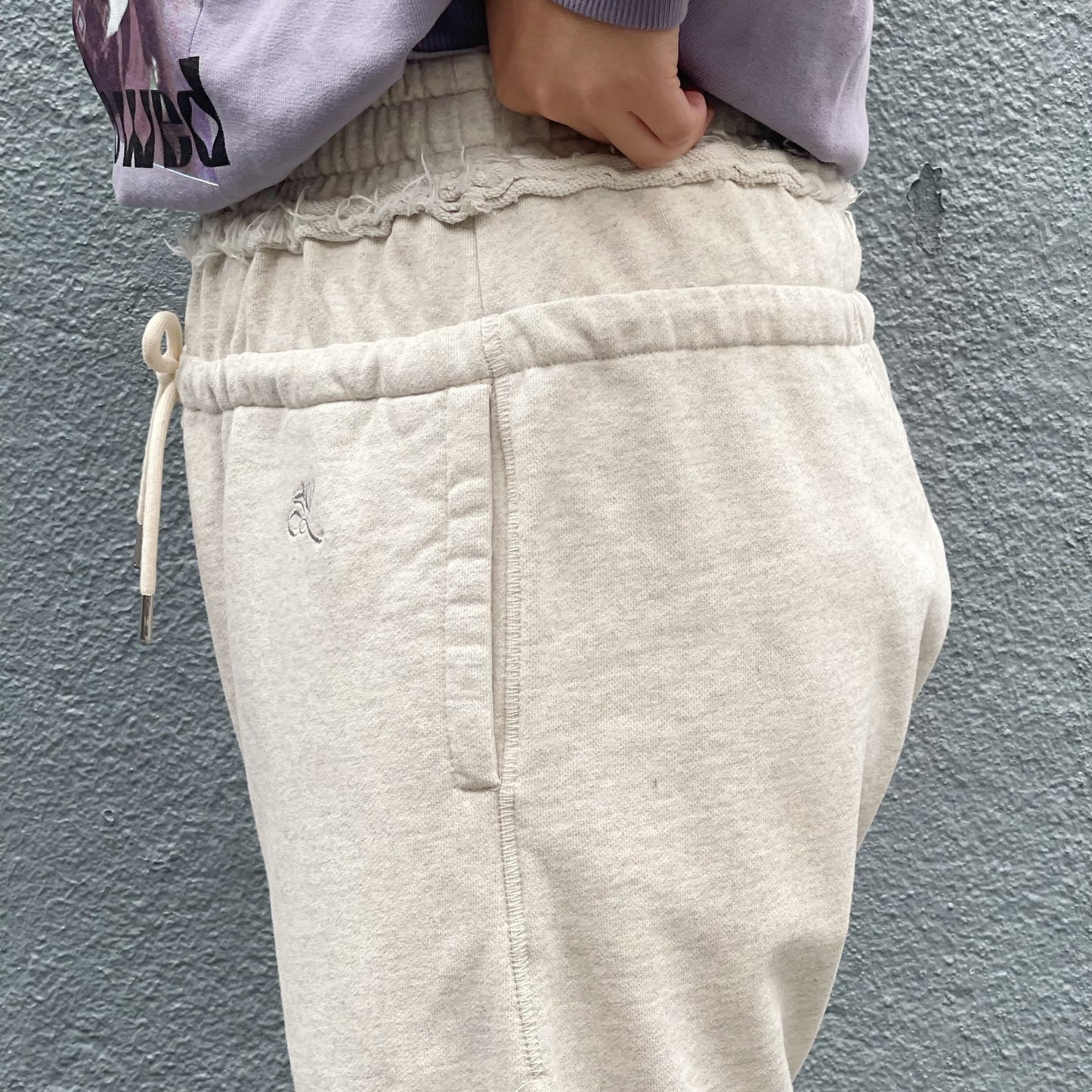 One day double pants / FROST GRAY / ダブルウエストスウェットパンツ