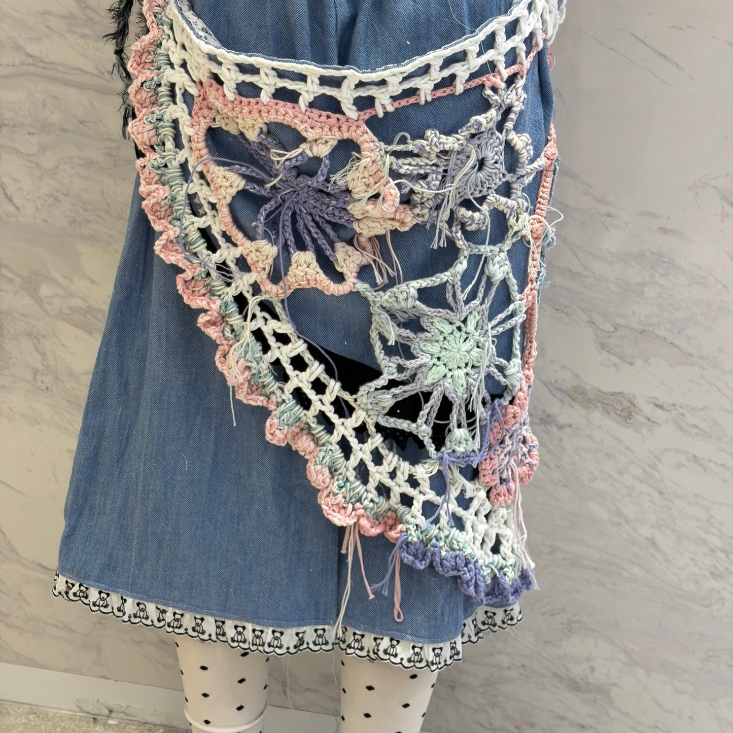 Knit denim skirt / Denim / ニットデニムスカート