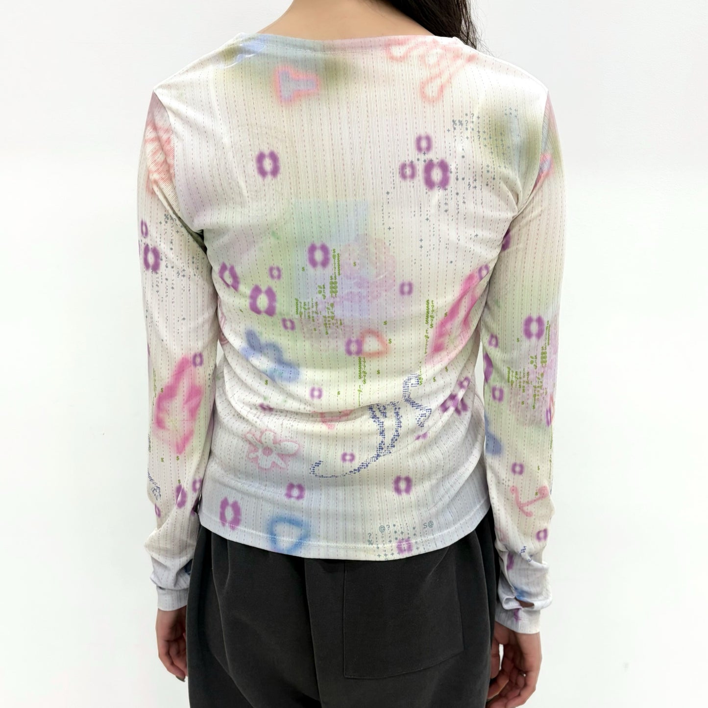 Soft Trace Top / Pink / グラフィックトップ