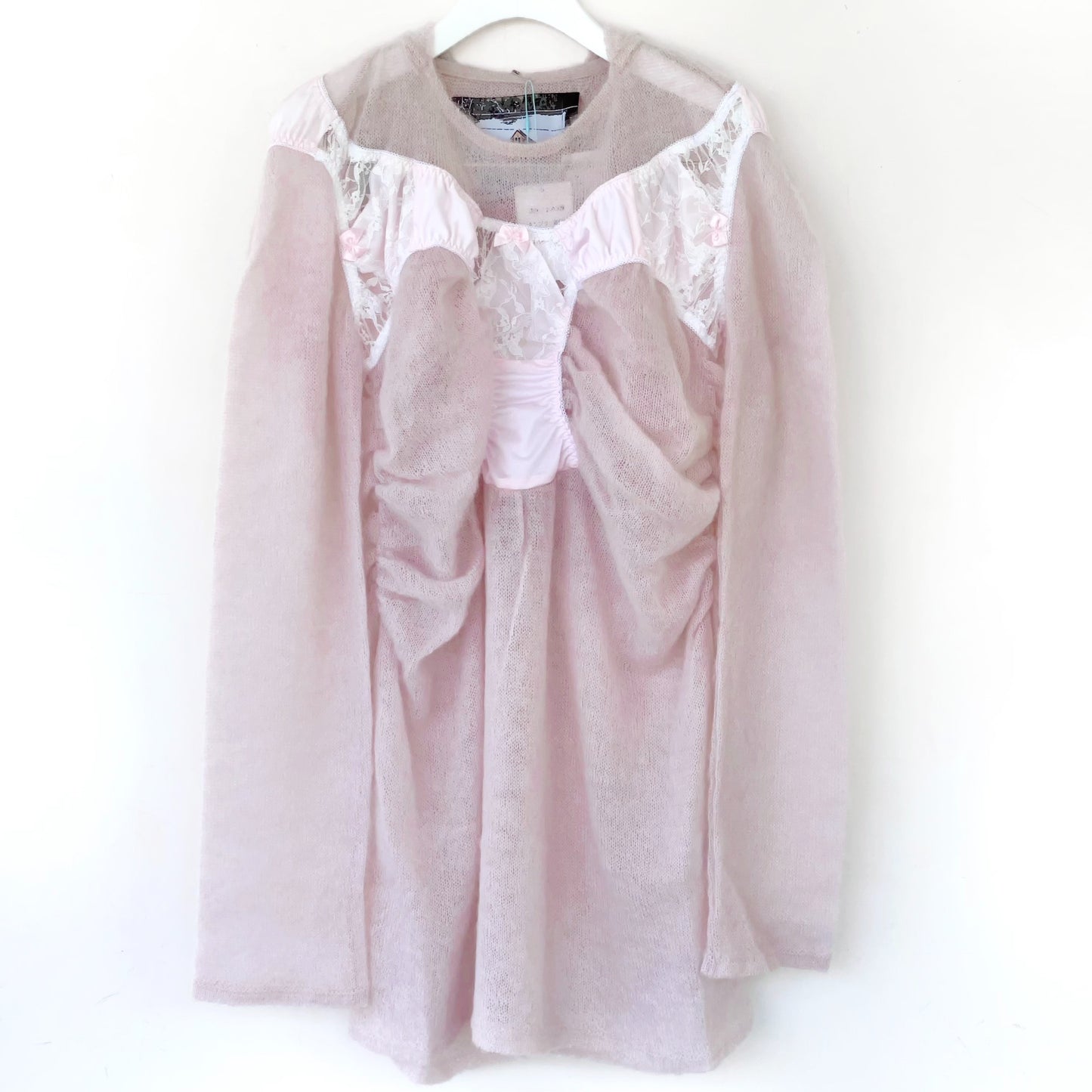 KNICKERS KNIT / PINK / ランジェリーニットドレス