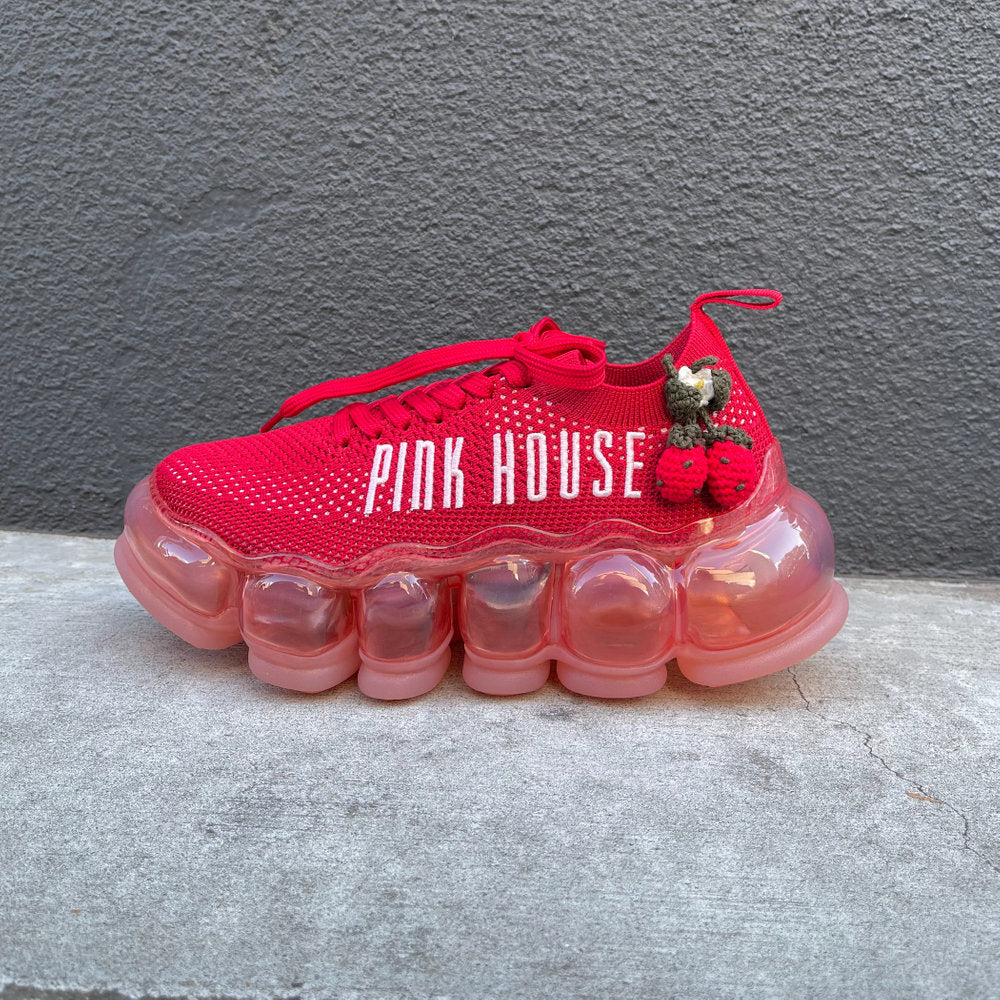 【MIKIOSAKABE×PINK HOUSE】NEW JEWELRY SHOES / RED