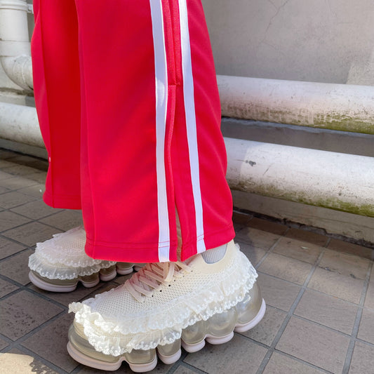 Her track pants / red × white / トラックパンツ