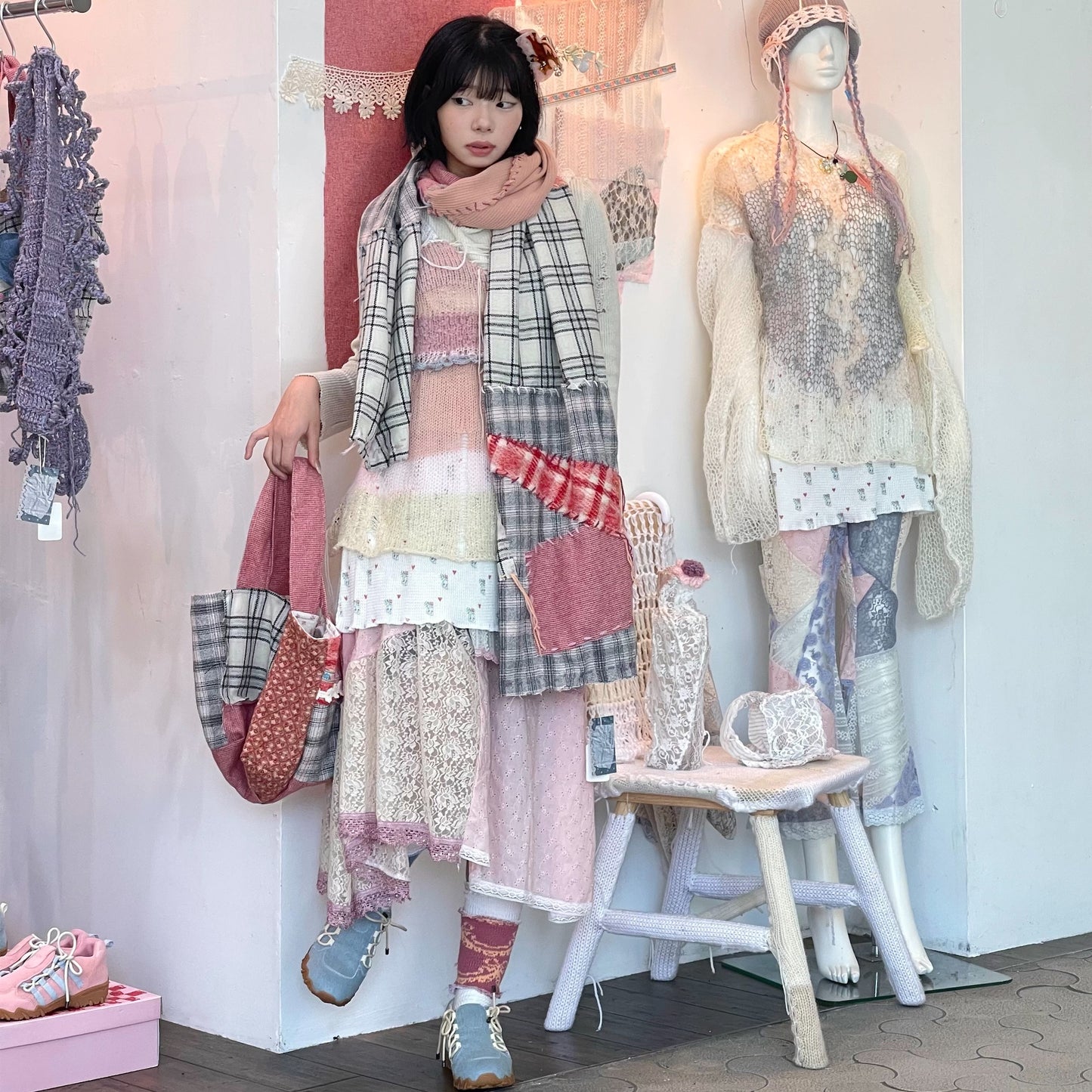 Winter tote bag / Red / ウィンタートートバッグ
