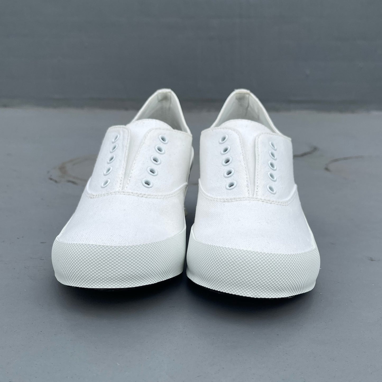 SLIP ON HEELS / WHITE / フラワーヒールスリッポン