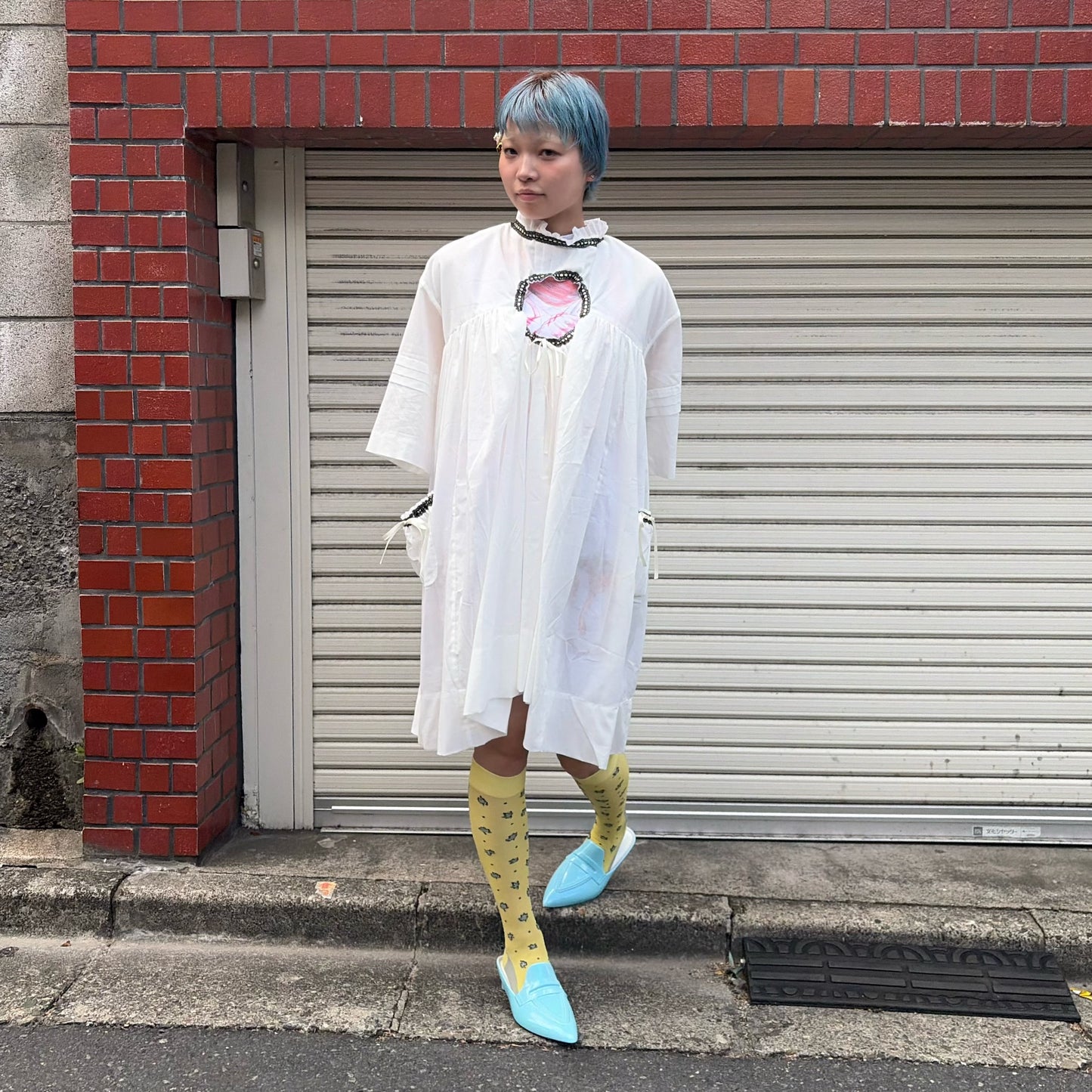 MRS.WANG / SHINY BLUE / ミュール