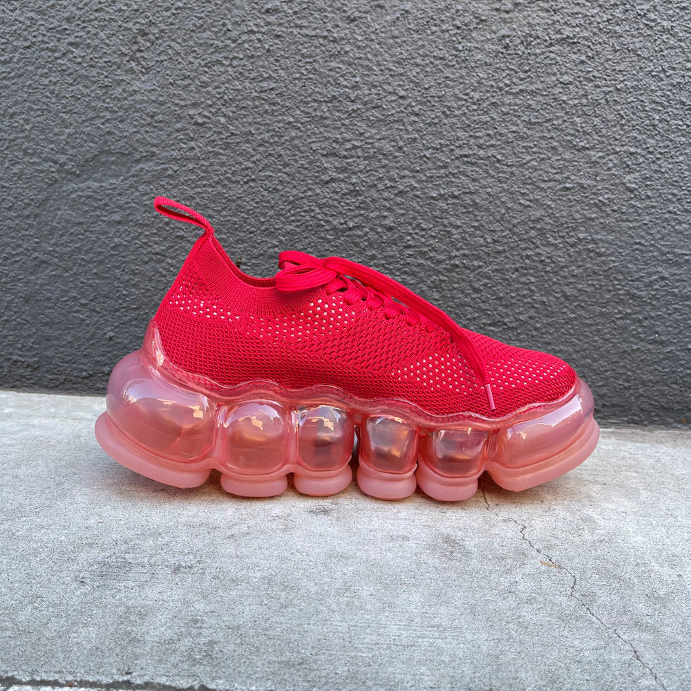【MIKIOSAKABE×PINK HOUSE】NEW JEWELRY SHOES / RED