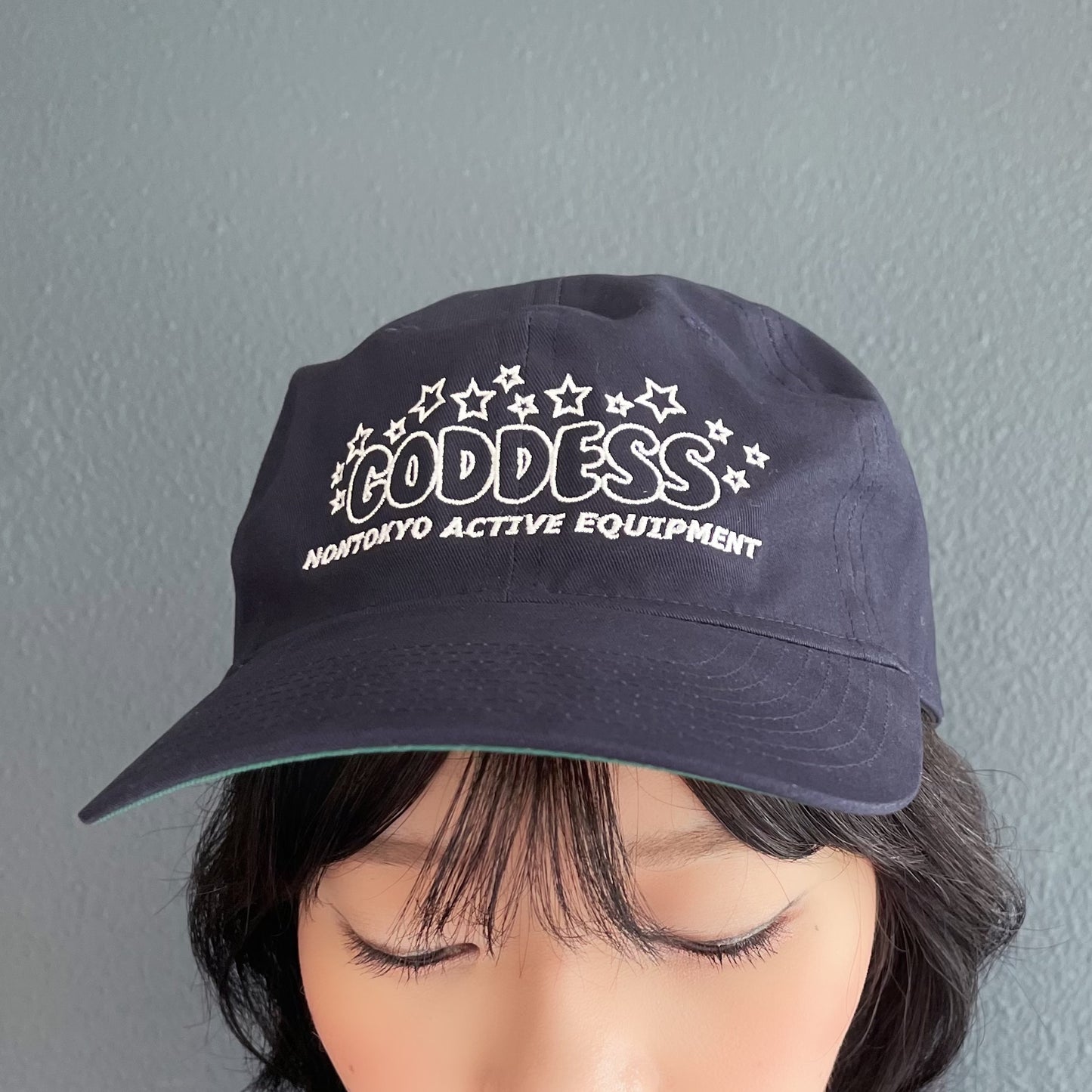 EMBROIDERY 2TONE CAP / NAVY / 刺繍2トーンキャップ