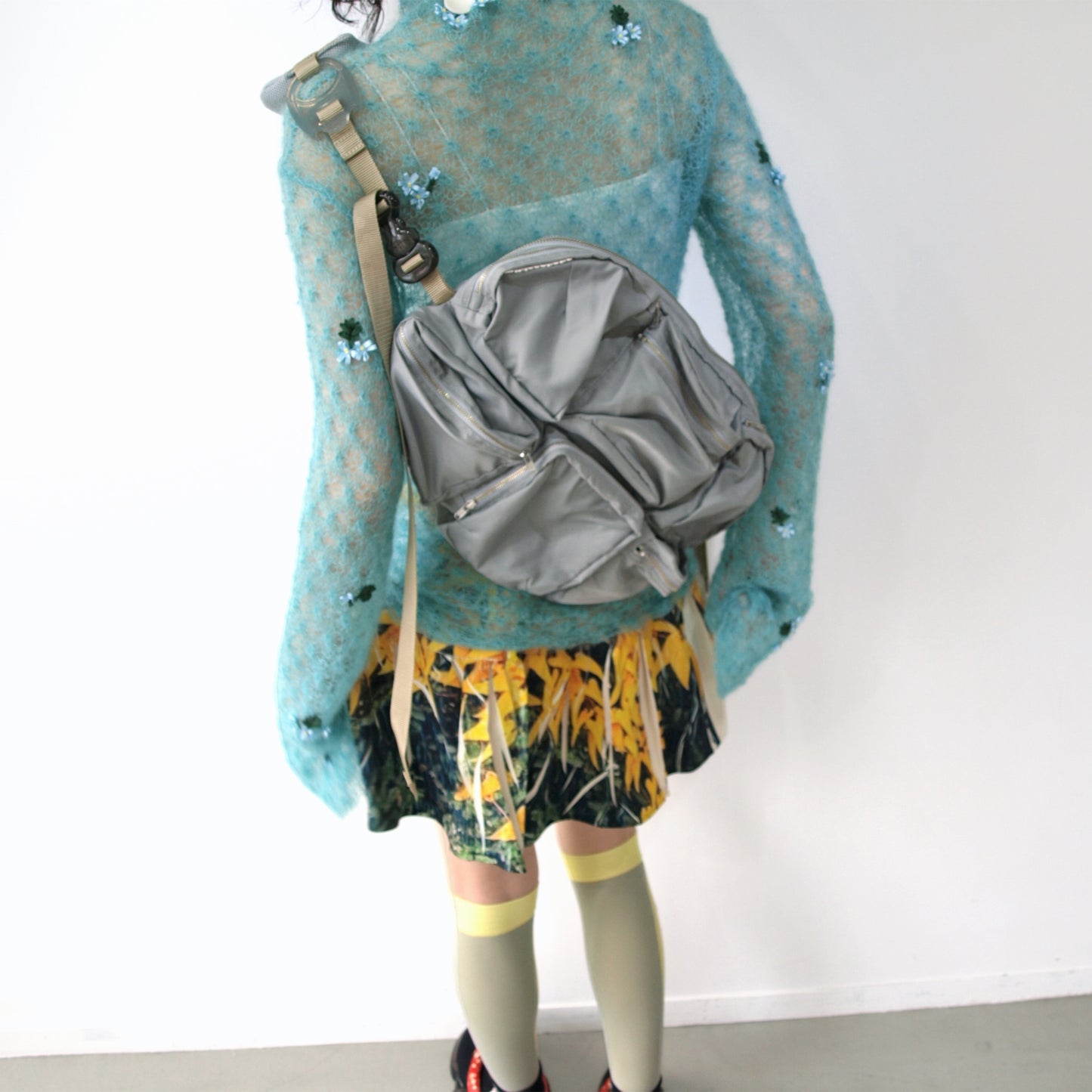 【SHEEP LIMITED】 MIKIOSAKABE 7pokets bag / Gray×Beige×Black / ショルダーバッグ