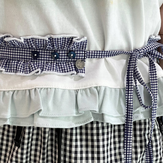 Ruffled Button Belt / Blue / ラッフルボタンベルト