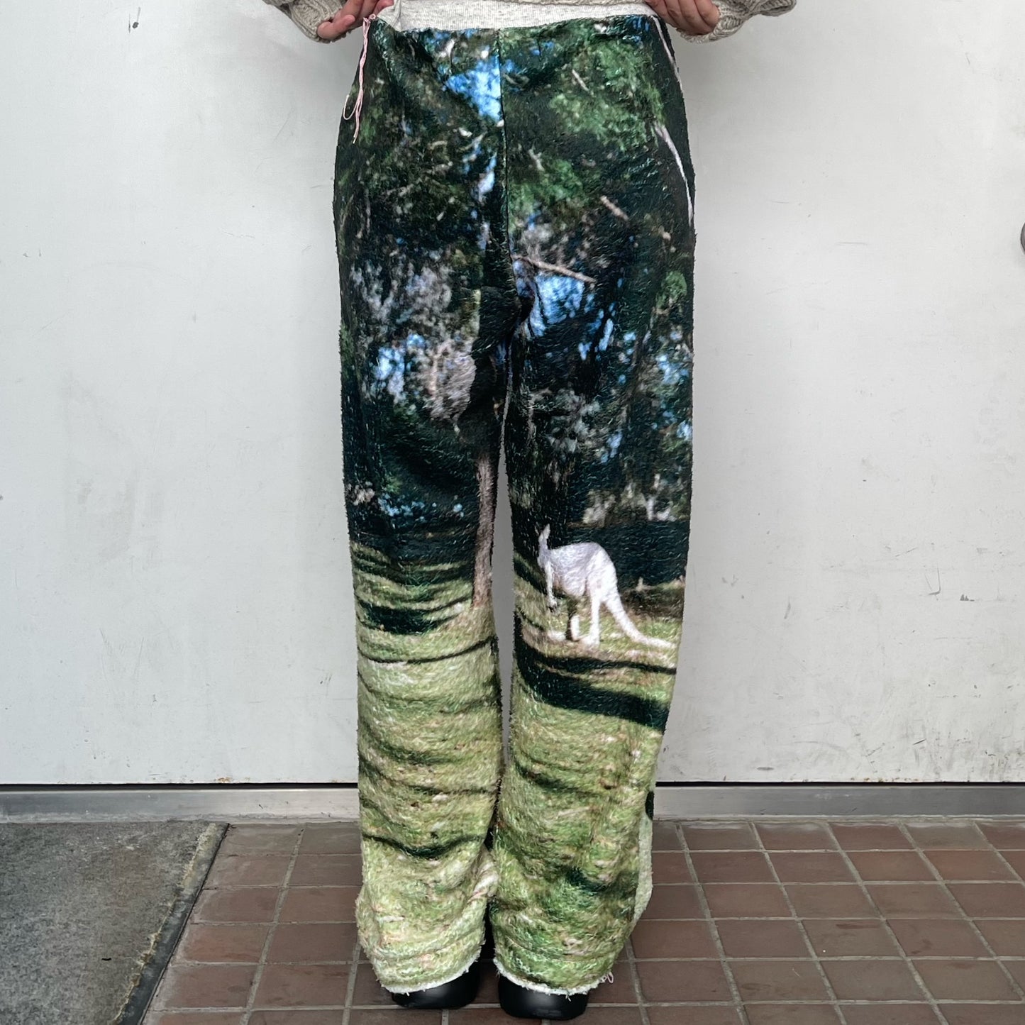 boa print pants / カンガルー / ボアプリントパンツ